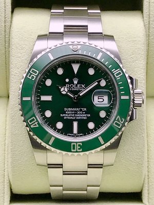 重序名錶 ROLEX 勞力士 Submariner 潛航者 116610LV 陶瓷框 綠水鬼 自動上鍊腕錶 已收訂