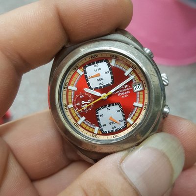 ＜行走中＞ALBA 三眼錶 計時碼錶 石英錶 無玻璃男錶 女錶 便宜賣 A01