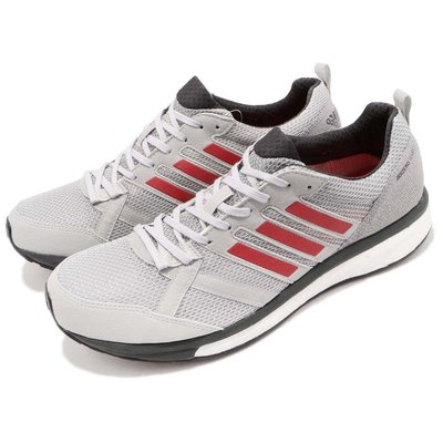 【AYW】ADIDAS ADIZERO TEMPO 9 M 銀色 灰紅 訓練 緩震 慢跑鞋 跑步鞋 休閒鞋 運動鞋 男款