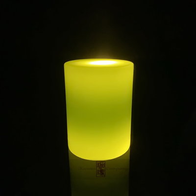 珈瑪-24小時LED蠟燭燈-大型*1粒(USB充電附電源線)-淡綠色LED純蠟蠟燭防水電子蠟燭燈供佛燈充電式蠟燭充電蠟燭