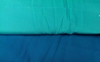 豬豬日本拼布/echino solid素色棉麻布/色款(湖水綠色及藍綠色)/ 綿45%麻55%/古家悅子愛用