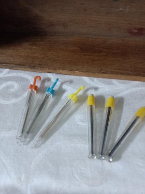 早期文具用品自動鉛筆筆心雨傘球棒造型懷舊復古擺飾（724）