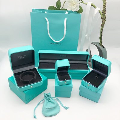 原版蒂芙尼首飾盒鉆戒指盒 Tiffany手鐲手鏈項鏈吊墜包裝禮品盒袋~特價
