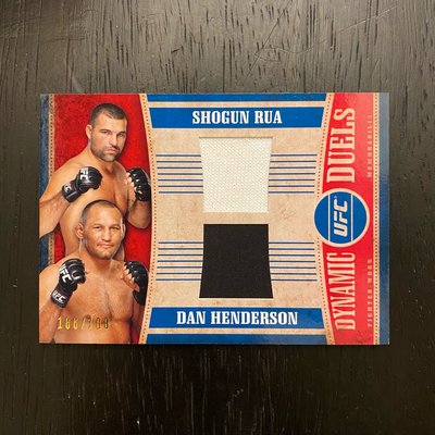 2015 Topps UFC Knockout Relic Shogun Rua/Dan Henderson Jersey 格鬥拳擊卡 卡片 #185/188
