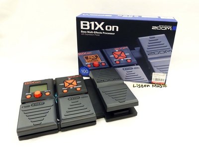 立昇樂器 ZOOM B1Xon 電貝斯 BASS 綜合效果器 附贈原廠變壓器 公司貨