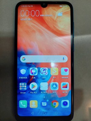 全新手機 HUAWEI Y7 PRO 2019 (DUB-LX2) 3+32GB 極光藍 開機後螢幕會出現如圖2