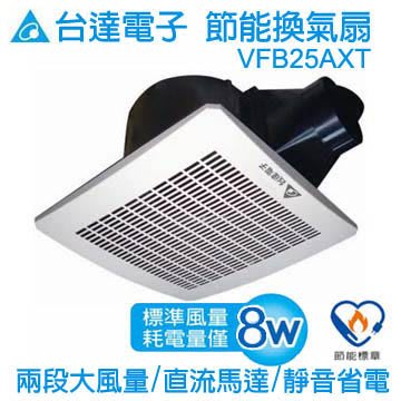 《振勝網》台達電子 VFB25AXT 省電DC直流馬達 大風量超靜音 節能換氣扇 VFB 25系列 抽風機 換氣扇