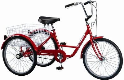 【群帝3C】三輪自行車20吋紅色