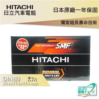 HITACHI 日立 DIN 80 汽車電瓶 RANGER XC70 58014 免運 日本技術 電池 哈家人