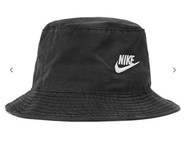 Nike logo hat 黑色水洗刺繡漁夫帽 紳士帽 男女皆可 全新正品