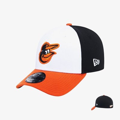 新款推薦 New Era帽子39THIRT全封閉3930硬頂MLB巴爾的摩金鶯隊鴨舌帽潮 可開發票