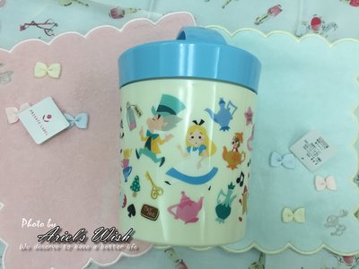 Ariel's Wish-日本東京迪士尼愛麗斯Alice雙層便當盒餐具盒野餐奶粉分裝瓶首飾品收納盒--日本製--最後一組