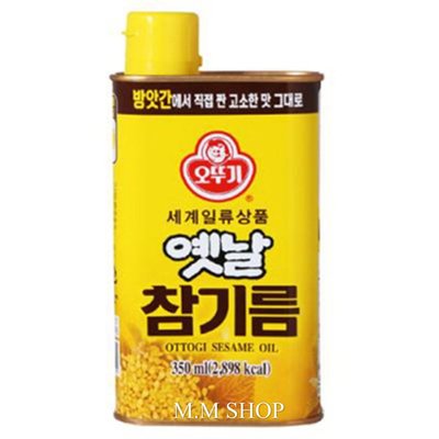 【圓圓商店】韓國🇰🇷不倒翁芝麻油 350ml/罐 鐵罐裝