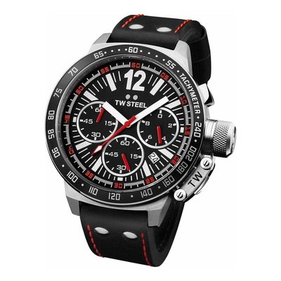 TW Steel 荷蘭名錶限時特賣41折!稀有款紅黑銀 45mm 三眼皮帶手錶男錶潛水錶CE1015全新真品原廠包裝