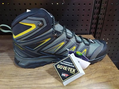Salomon徒步鞋Goretex Mid Cut男士X ULTRA 3 WIDE MID GORE-TEX Ultra Wide Mid L40129500