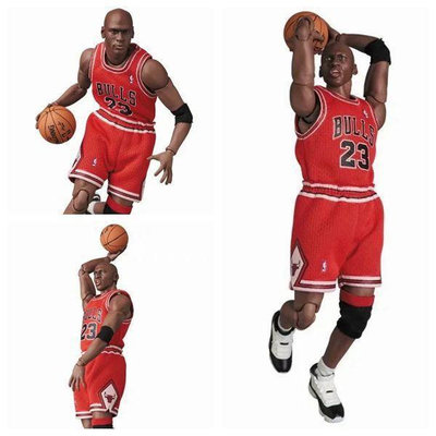籃球明星 maf喬丹 23號紅衣 Michael Jordan 1/12 可動 盒裝手辦 動漫星城