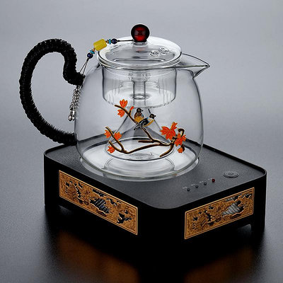 景泰藍電陶爐煮茶器玻璃大容量耐熱泡茶爐小青柑茶壺燒水壺家用