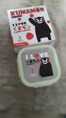 【紫晶小棧】熊本熊 KUMAMON 密扣式玻璃保鮮盒 便當盒 保鮮盒 廚房收納