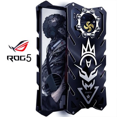 ASUS保護殼ROG5 手機殼金屬邊框 鋁合金潮男ROG游戲手機3防摔全包ROG2金屬硬