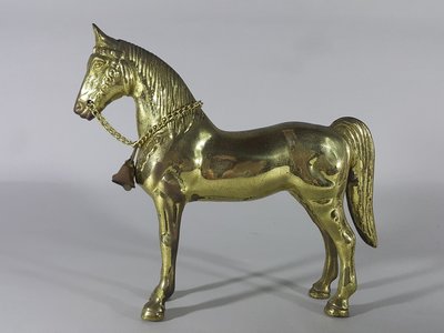 [銀九藝] 早期銅器 銅雕 響叮噹 銅馬 擺飾 擺件 (2)