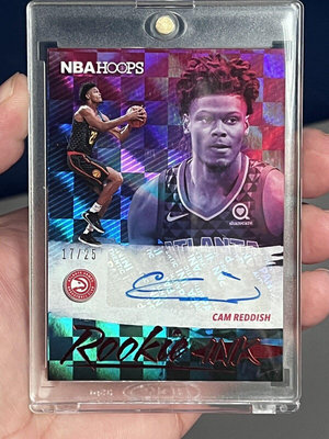 Cam Reddish 2019-20 Panini Hoops NBA籃球卡 簽名 限量25張 RC新人卡