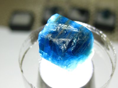 【Texture & Nobleness 低調與奢華】精品礦區 原礦 標本 -藍色磷灰石-3.83克