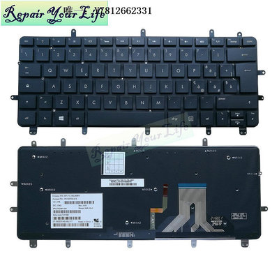 電腦零件適用HP Spectre Pro XT 13-2000 Ultrabook TPN-C104 XT13鍵盤IT筆
