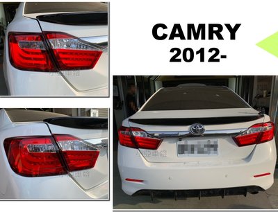 小亞車燈＊全新 CAMRY 7代 camry 2012 2013 年 三線 光柱 紅白 LED 尾燈 台灣製