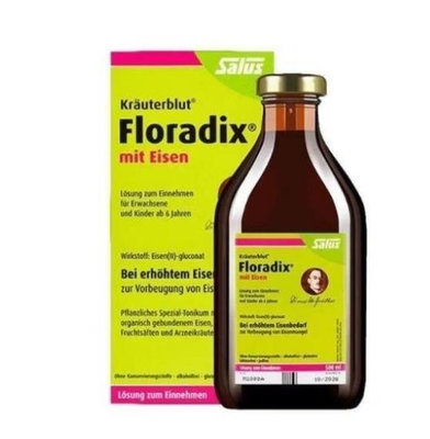 Salus Floradix天然草本水果鐵劑口服液 蔬果萃取 綠鐵元500ml 綠鐵元