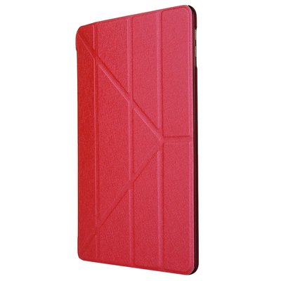 GMO 特價Apple蘋果iPad Pro 12.9吋2017 2015蠶絲紋Y型皮套保護套保護殼手機套手機殼 紅色
