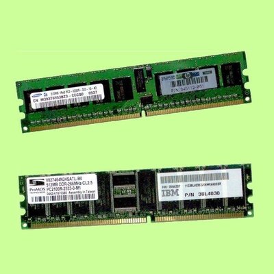 5Cgo【現貨1】HP 345112-051 512MB DDR2-400 PC2100 240P ECC伺服器記憶體