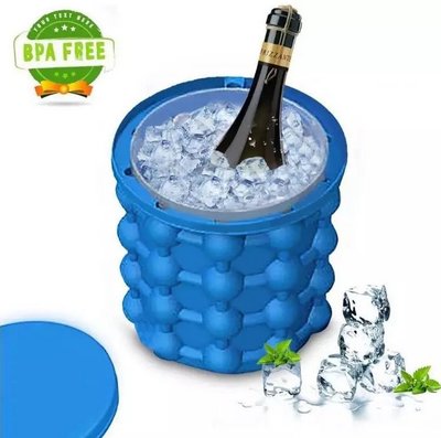 【用心的店】創意矽膠儲冰置物桶 製冰器 冰桶 魔冰桶 矽膠冰桶 儲冰桶 製冰桶 ice genie saving ice