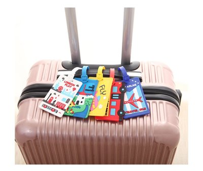 多用途矽膠行李箱吊牌卡片套 行李吊牌 印花吊牌 行李箱吊牌 辨識牌