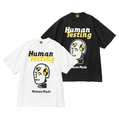 【熱賣精選】【100%公司貨】HUMAN MADE A$AP Rocky HUMAN TESTING聯名機器人印花竹節棉