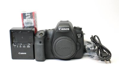 【台南橙市3C】Canon EOS 6D 單機身 二手 全片幅 單眼相機 快門數約195XX   #80821