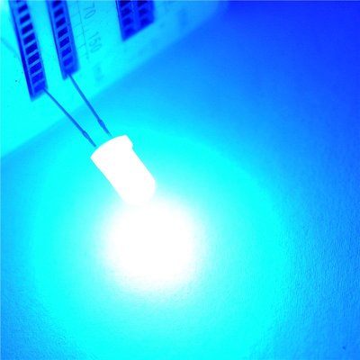 LED發光二極體 5MM 圓頭 霧狀白發藍光 藍色 W142-5 [324100] z99