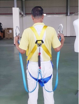 【花蓮源利】FKSBOST雙織帶雙大鉤 背負式安全帶 降落傘式安全帶 全身式安全帶 CNS14253 高空作業安全帶