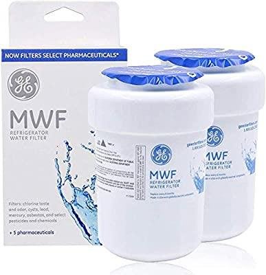 促銷MWF美國奇異冰箱濾水器替換品,適用於 GE MWF、MWFP、MWFA、GWF、HDX FMG-1、469991 冰箱白色(2 入)