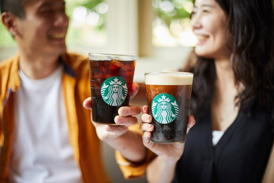Starbucks 星巴克星巴克臺灣2021夏季經典女神logo簡約款透明玻璃大容量冷飲內用杯