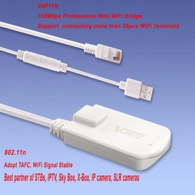 5Cgo【權宇】Vonets WiFi Bridge RJ45 無線 轉換成 有線 橋接器 簡單安裝 含稅會員扣5%