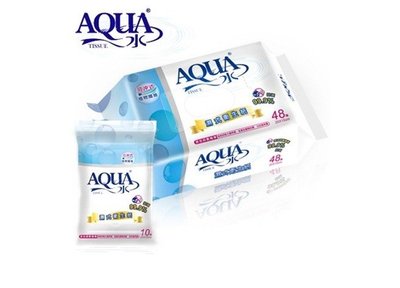 家庭 AQUA水 濕式衛生紙 抑菌型 超值限量彩箱 002