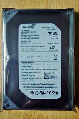 保固1年【小劉家電】全新庫存有靜電袋 SEAGATE、WD 3.5吋  IDE 120G 電腦硬碟