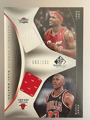 06-07 SP Game Used Fabrics Dual Jersey Michael Jordan JAMES
