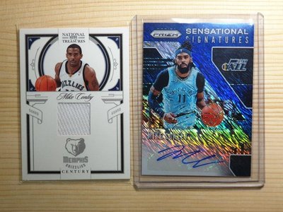 2019-20 Panini Prizm Sensational Signatures Mike Conley 藍閃