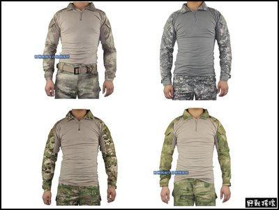 【野戰搖滾-生存遊戲】美軍 Gen2 戰術上衣、青蛙裝 ~ 含護肘 - ACU迷彩、CP迷彩、A-Tacs迷彩、A-