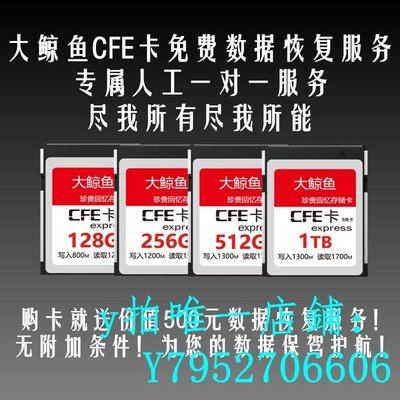 熱銷 記憶卡大鯨魚CFexpress存儲卡1700MB/s cfe128/256/512GB1T尼康Z6/Z7XQD