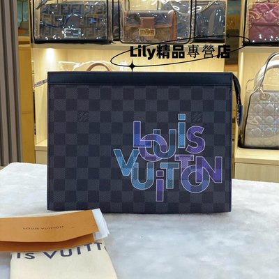 Louis Vuitton LV N60307 POCHETTE VOYAGE MM 棋盤格 手拿包 lv手拿包