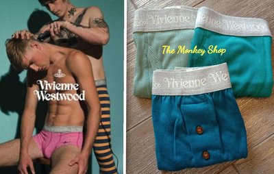 【 The Monkey Shop 】全新正品 Vivienne Westwood 四角褲 棉質內褲 男四角褲 男底褲