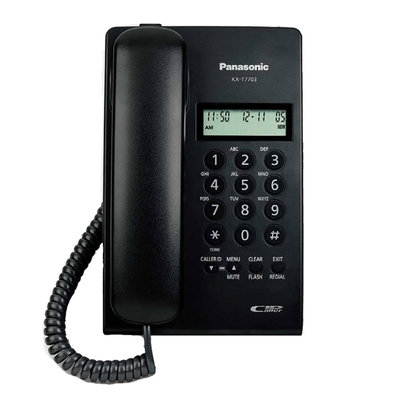【KS-3C】公司貨含稅 Panasonic 國際牌 KX-T7703 B (黑色)來電顯示有線電話