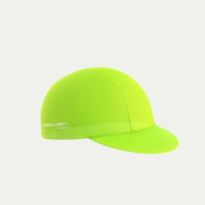[SIMNA BIKE] KPLUS QUICK DRY CAPS 透氣涼感自行車小帽/布帽 - 螢光黃